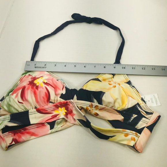 Kona Sol Womens Size Medium Removable Padding Halter Bikini Swim Top Floral NWOT - Picture 8 of 12